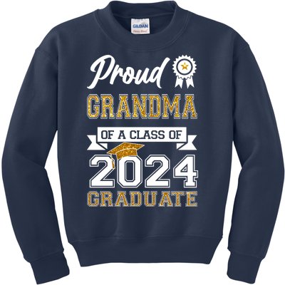 Proud Grandma Of The Class Of 2024 Graduate Kids Sweatshirt