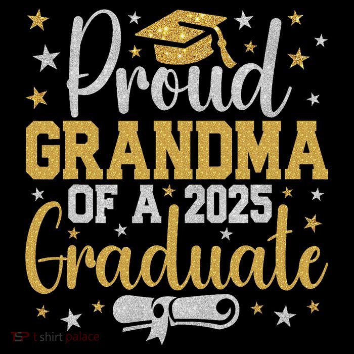 Proud Grandma Of A Class Of 2025 Graduate Graduation Nana Tall T-Shirt