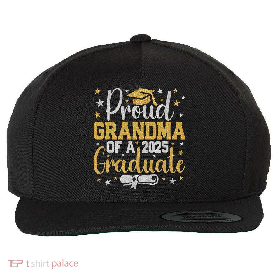 Proud Grandma Of A Class Of 2025 Graduate Graduation Nana Wool Snapback Cap