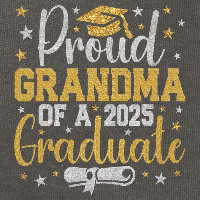 Proud Grandma Of A Class Of 2025 Graduate Graduation Nana Cotton Canvas Backpack
