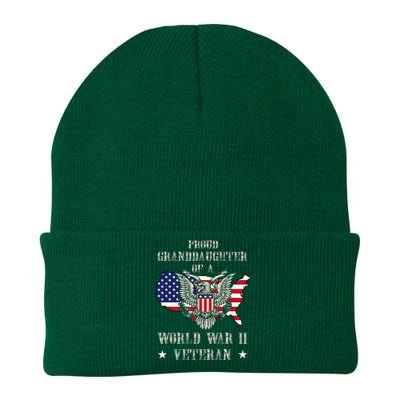 Proud Granddaughter Of A Wwii Veteran Knit Cap Winter Beanie