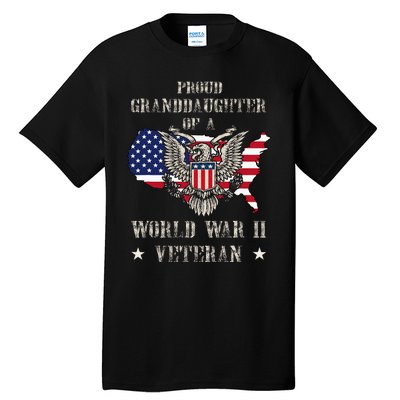 Proud Granddaughter Of A Wwii Veteran Tall T-Shirt