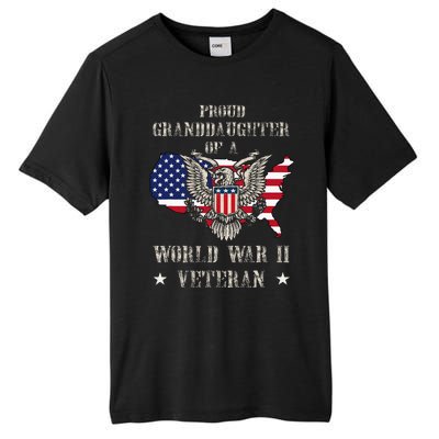 Proud Granddaughter Of A Wwii Veteran Tall Fusion ChromaSoft Performance T-Shirt