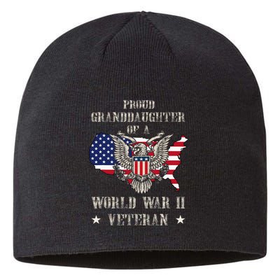 Proud Granddaughter Of A Wwii Veteran Sustainable Beanie