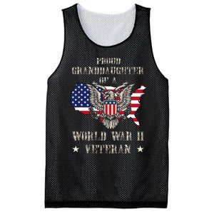 Proud Granddaughter Of A Wwii Veteran Mesh Reversible Basketball Jersey Tank