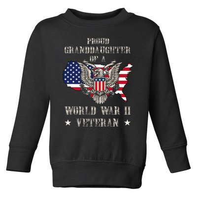 Proud Granddaughter Of A Wwii Veteran Toddler Sweatshirt