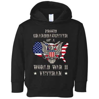 Proud Granddaughter Of A Wwii Veteran Toddler Hoodie