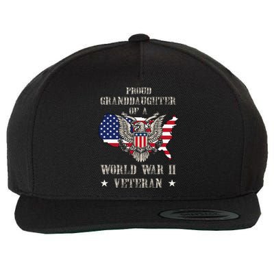 Proud Granddaughter Of A Wwii Veteran Wool Snapback Cap