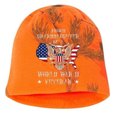 Proud Granddaughter Of A Wwii Veteran Kati - Camo Knit Beanie