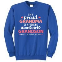 Proud Grandma Of An Awesome Grandson Gift Sweatshirt