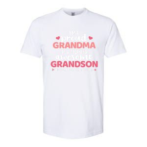 Proud Grandma Of An Awesome Grandson Gift Softstyle CVC T-Shirt