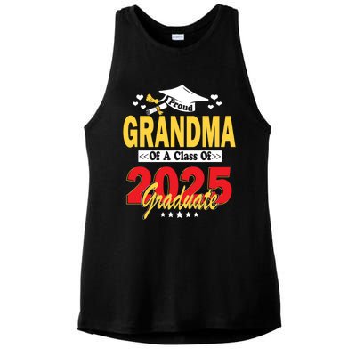 Proud Grandma Of A Class Of 2025 Graduate Senior Gift Ladies PosiCharge Tri-Blend Wicking Tank