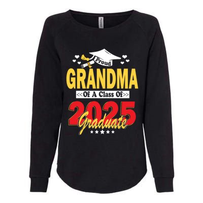 Proud Grandma Of A Class Of 2025 Graduate Senior Gift Womens California Wash Sweatshirt