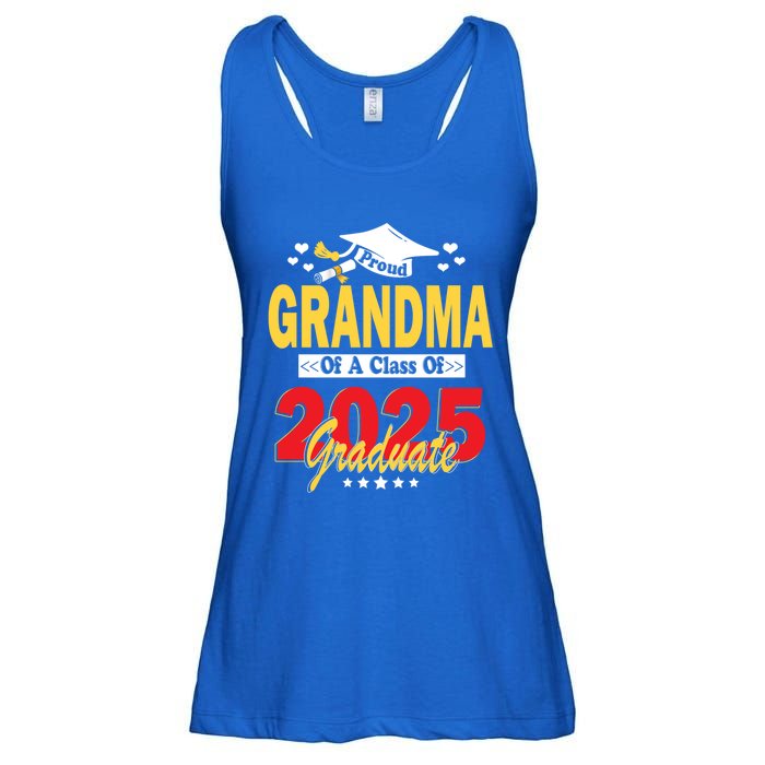 Proud Grandma Of A Class Of 2025 Graduate Senior Gift Ladies Essential Flowy Tank