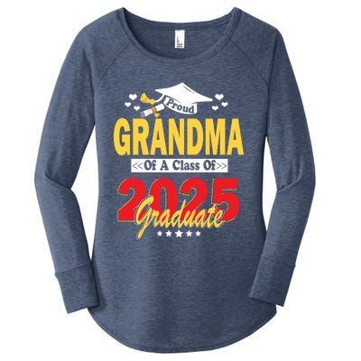 Proud Grandma Of A Class Of 2025 Graduate Senior Gift Women's Perfect Tri Tunic Long Sleeve Shirt