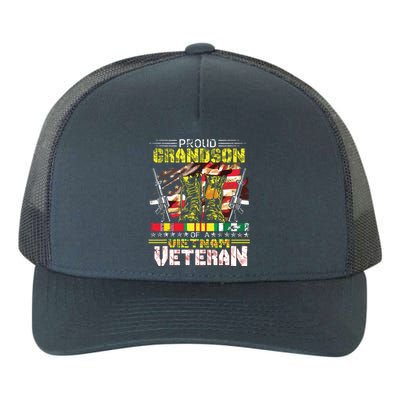 Proud Grandson Of A Vietnam Veteran Vietnam War Vet Yupoong Adult 5-Panel Trucker Hat