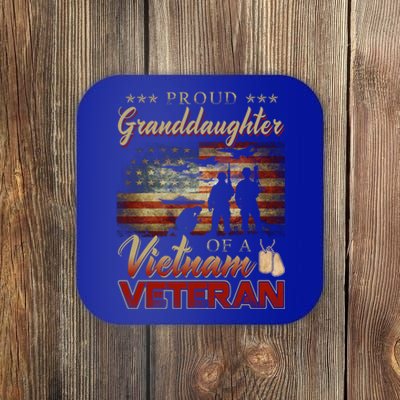 Proud Granddaughter Of A Vietnam Veteran Grandpa Gift Coaster