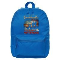 Proud Granddaughter Of A Vietnam Veteran Grandpa Gift 16 in Basic Backpack