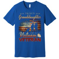 Proud Granddaughter Of A Vietnam Veteran Grandpa Gift Premium T-Shirt