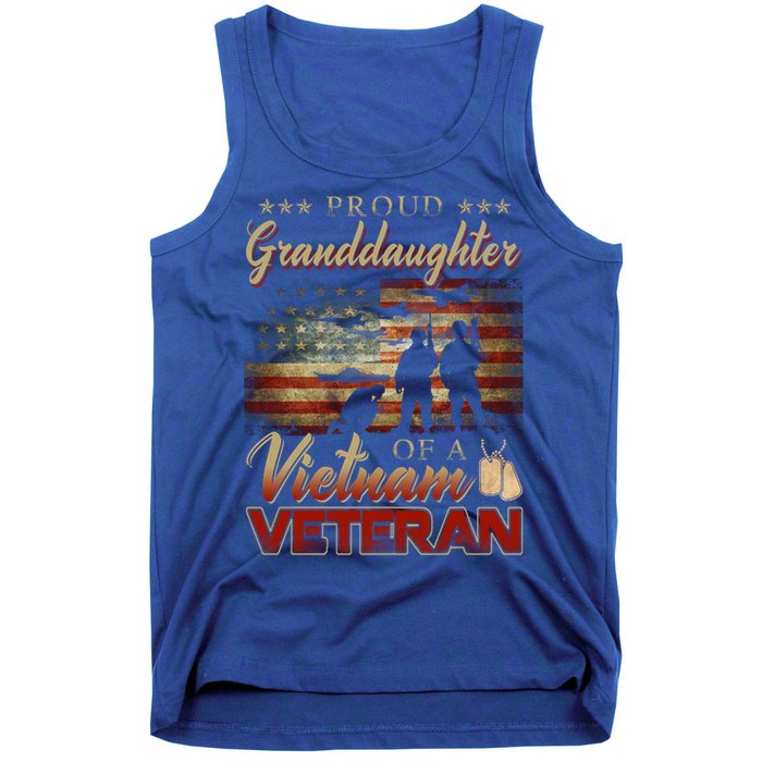 Proud Granddaughter Of A Vietnam Veteran Grandpa Gift Tank Top