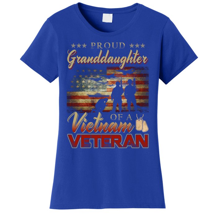 Proud Granddaughter Of A Vietnam Veteran Grandpa Gift Women's T-Shirt