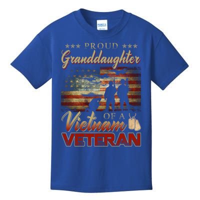 Proud Granddaughter Of A Vietnam Veteran Grandpa Gift Kids T-Shirt