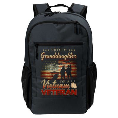 Proud Granddaughter Of A Vietnam Veteran Grandpa Gift Daily Commute Backpack