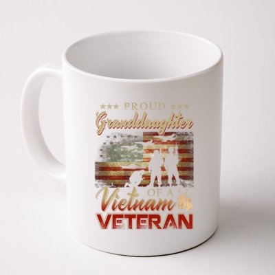 Proud Granddaughter Of A Vietnam Veteran Grandpa Gift Coffee Mug