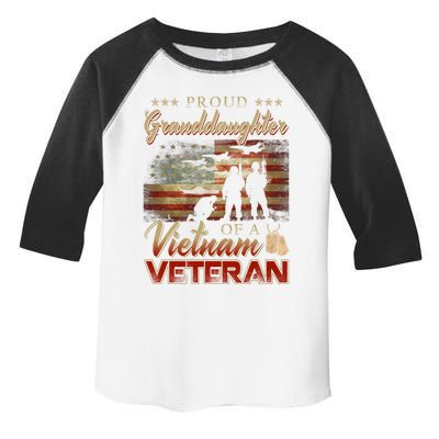 Proud Granddaughter Of A Vietnam Veteran Grandpa Gift Toddler Fine Jersey T-Shirt