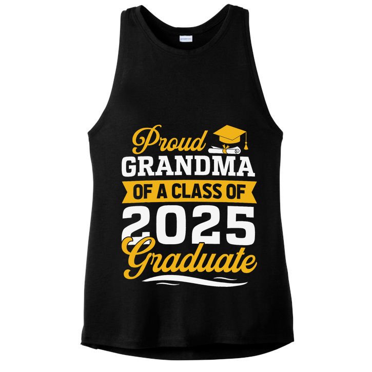 Proud Grandma Of A Class Of 2025 Graduate Grandma Ladies PosiCharge Tri-Blend Wicking Tank
