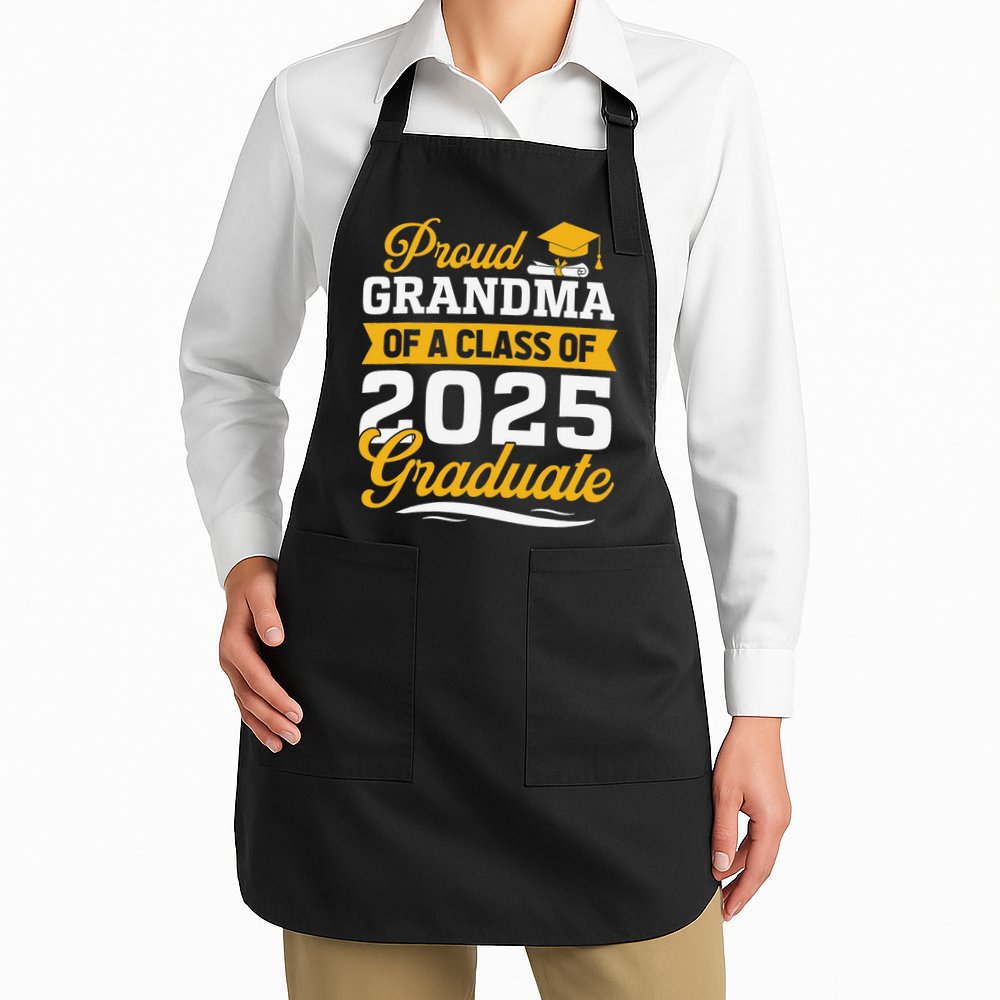 Proud Grandma Of A Class Of 2025 Graduate Grandma Apron