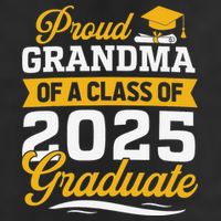 Proud Grandma Of A Class Of 2025 Graduate Grandma Large Microfiber Waffle Golf Towel