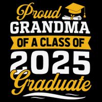 Proud Grandma Of A Class Of 2025 Graduate Grandma Youth Performance Sprint T-Shirt