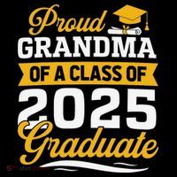 Proud Grandma Of A Class Of 2025 Graduate Grandma Toddler T-Shirt