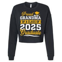 Proud Grandma Of A Class Of 2025 Graduate Grandma Cropped Pullover Crew