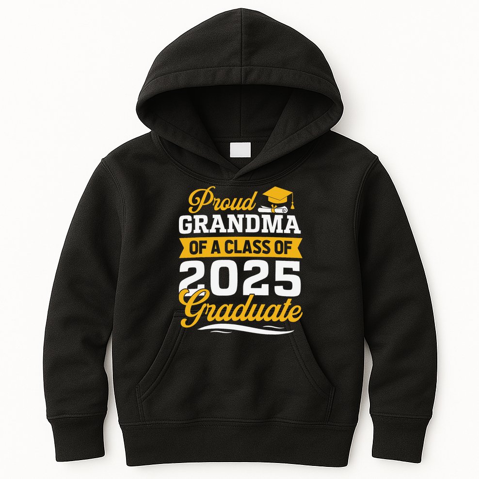 Proud Grandma Of A Class Of 2025 Graduate Grandma Kids Hoodie