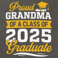 Proud Grandma Of A Class Of 2025 Graduate Grandma Cotton Canvas Backpack