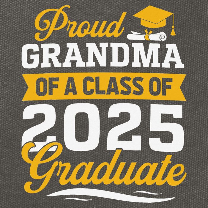 Proud Grandma Of A Class Of 2025 Graduate Grandma Cotton Canvas Backpack