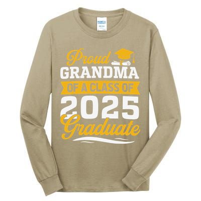 Proud Grandma Of A Class Of 2025 Graduate Grandma Tall Long Sleeve T-Shirt