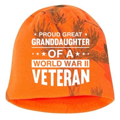 Proud Granddaughter Of A World War II Veteran Kati - Camo Knit Beanie