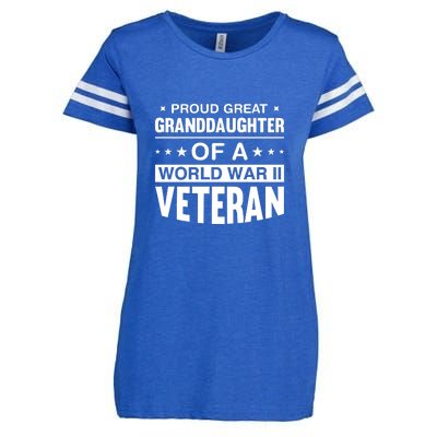 Proud Granddaughter Of A World War II Veteran Enza Ladies Jersey Football T-Shirt