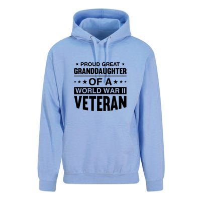 Proud Granddaughter Of A World War II Veteran Unisex Surf Hoodie