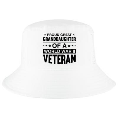 Proud Granddaughter Of A World War II Veteran Cool Comfort Performance Bucket Hat