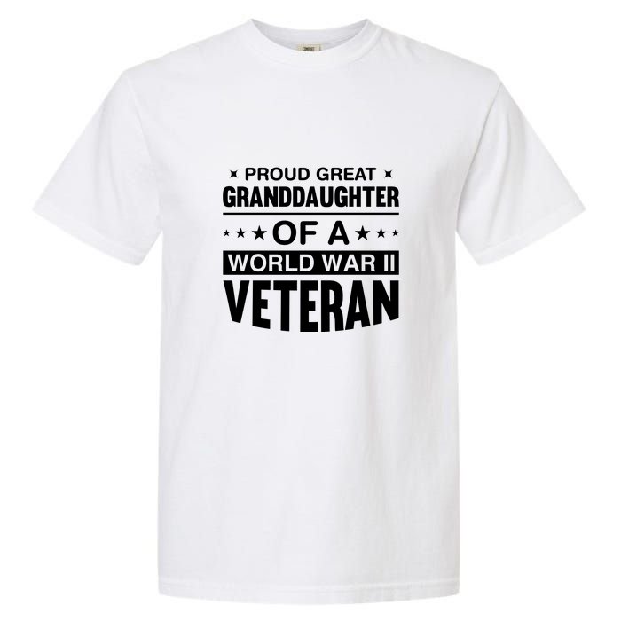 Proud Granddaughter Of A World War II Veteran Garment-Dyed Heavyweight T-Shirt