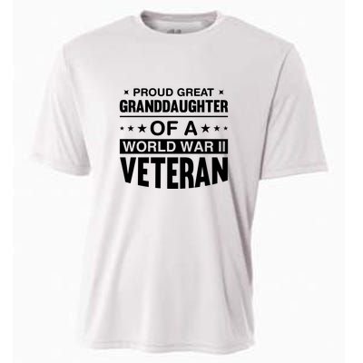 Proud Granddaughter Of A World War II Veteran Cooling Performance Crew T-Shirt