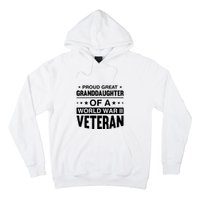 Proud Granddaughter Of A World War II Veteran Hoodie