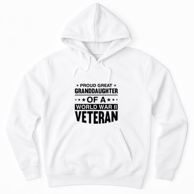 Proud Granddaughter Of A World War II Veteran Hoodie