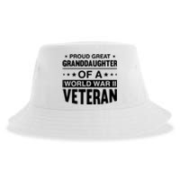 Proud Granddaughter Of A World War II Veteran Sustainable Bucket Hat