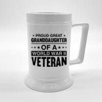 Proud Granddaughter Of A World War II Veteran Beer Stein