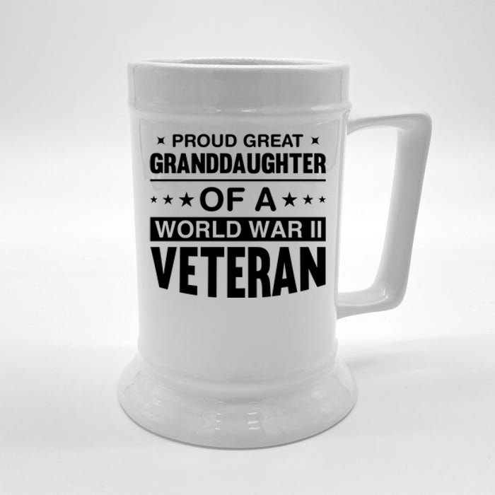 Proud Granddaughter Of A World War II Veteran Beer Stein